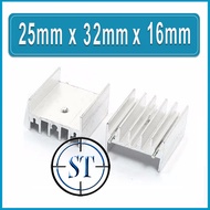 Heatsink Cooling Cooler 2.5cm x 2.3cm x 1.6cm Heat Sink Transistor 25x23x16mm TO-220