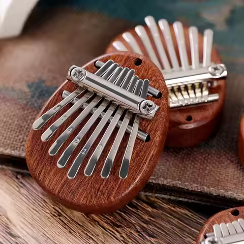 Mini 8 Keys Kalimba Percussion Musical Instrument Lightweight Mahogany Thumb Finger Piano Portable M