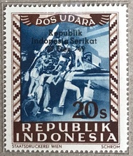 PW829-PERANGKO PRANGKO INDONESIA POS UDARA REPUBLIK 20s ,MINT