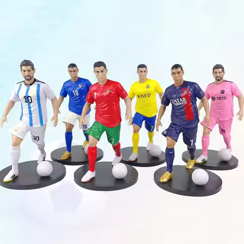 C.Ronaldo Messi Mbappe star of football figurines, fan supplies, and souvenirs for Real Madrid and B