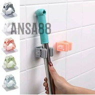 GANTUNGAN Mop broom hanger mop broom clip mop broom holder attached mop broom clamp tool