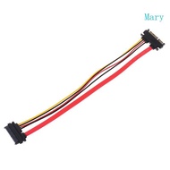 Mary 22-pin 7+15  Male to Female Data and Power Combo Extension Cable -  Extension Cable 11 81in 30c