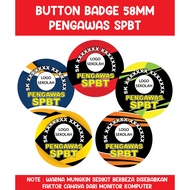 BUTTON BADGE SAFETY PIN - PENGAWAS SPBT