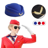 Flight Attendant Hat / Uniform Hat Party Accessories Flight Attendant Hat Premium Wool Material