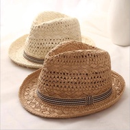 Summer Beach Women Sun Hat Men Jazz Straw Hat Casual Panama Cap Male Fedora Brand Fashion Female Hats For Women Visor Cap