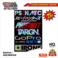 Sticker Racing Hologram Pack - Stiker Motor Keren - Stiker Racing Motor - Stiker Sponsor Racing - St