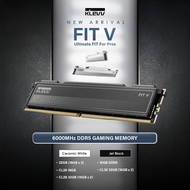 KLEVV FIT V [ 16GB(16GBx1) / 32GB(16GBx2) ] 6000MHz [ CL28 / CL32 ] DDR5 Ram Kit (BLACK / WHITE)