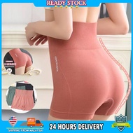 【Ready Stock】Women Fitness Yoga Pants Seamless Abdomen Shaping Pant High Waist Sport Shorts Tight Bo