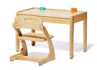全新🌟日本大和屋 Yamatoya Buono 3 經典木製幼兒桌椅 (原木色)