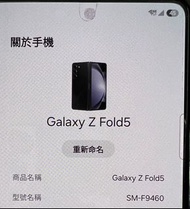 (可議價) Samsung Galaxy Z Fold5 黑色 摺機，SM-F9460，1TB