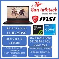 [Brand New] MSI GF66 11UE-253SG Gaming Laptop (i5-11400H | 16GB RAM | RTX 3060 | 15.6" FHD 144hz | WIN 10 HOME)