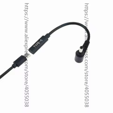 USB 3.1 Type C USB-C Female to DC 19V 4.0*1.35mm 90 Degree Angled Cable PD Emulator Trigger for ASUS