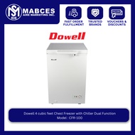 Dowell 4 cubic feet Chest Freezer with Chiller Dual Function Model  CFR-100