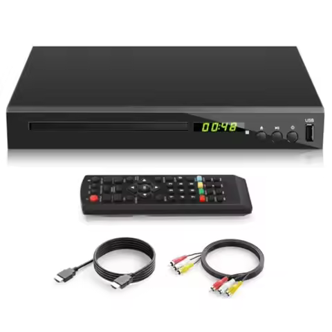 HD Blu Ray Player Blue Ray/DVD/CD Player for TV Play Region A/1 Blu-ray Disc and All Region DVD Disc