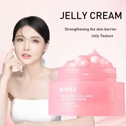 PDRN Pink Collagen Capsule Cream 5% Niachinamide VC Whitening Hydrolyzed Collagen Face Cream Moistur