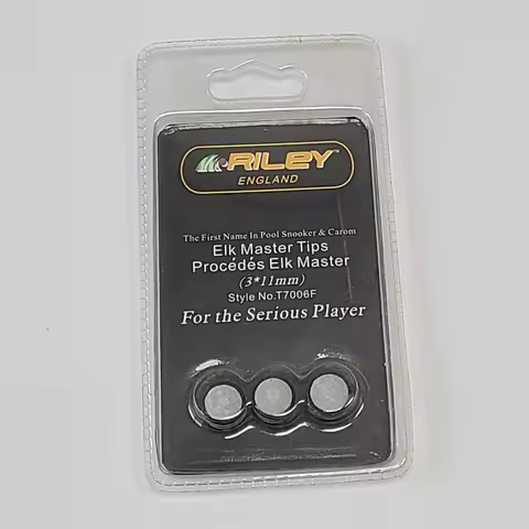 9pcs/lot RILEY ELK Master tip 11mm professional snooker leather cue tip/snooker tips