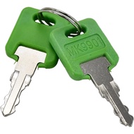 2Pcs RV Keys MK9901 6601 Motorhome Green Master Keys Compatible with FIC Code 9901-6601 and Code CF3