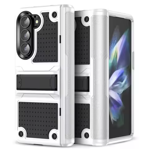 For Samsung Z Fold5 Fold5 Non-Slip Hinge Protection Phone Case for Samsung Galaxy Z Fold 5 5G Kickst