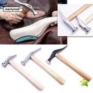 MERLYMALL Percussion Hammer, Shoe Repair Handmade Nail Hammer, Wear-resistant Knocking All-steel+Woo