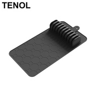[TENOL] Kitchen Knives Storage Drawer Organizer Silicone Base Holder Mat for Chef Knives Organizatio