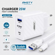 HP Charger fast charginghp | Charger | Charger iphone | Usb lightning iphone | ANSTY 25W Port QC 3.0