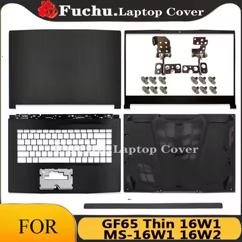 For MSI GF65 Thick MS-16W1/16W2 LCD Back Cover Bezel Palmrest Bottom Lid Top Notebook Housing Case R