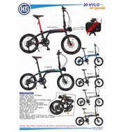 "20"HYLO ODSSEY FOLDING ALLOY BIKE 16SPEED"SENSAH