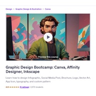 Canva Video Course-Graphic Design Bootcamp: Canva, Affinity Designer, Inkscape | Learn Canva 2025
