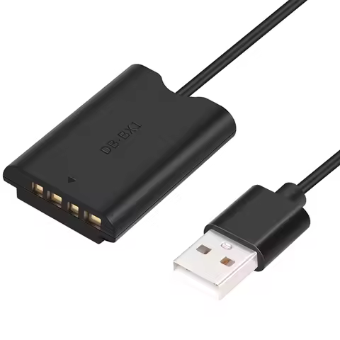 NP-BX1 Dummy Battery With USB-A Power Adapter DC Coupler For Sony ZV-1 RX100 M7 M6 M5 RX1R HX50 HX90