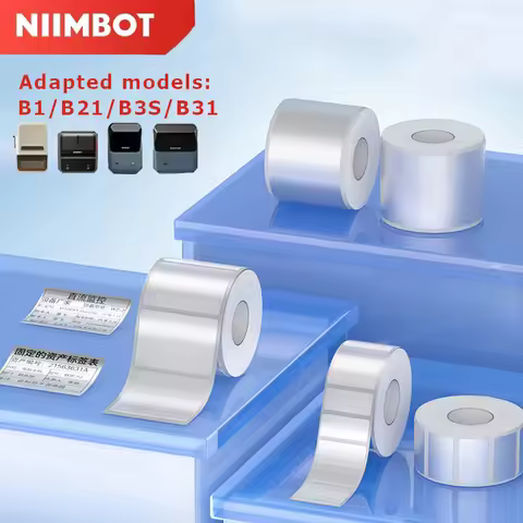 Niimbot B21/B1/B31/B203/B3S Matte Silver Thermal Label Sticker Paper Clothing Tag Commodity Price Fo