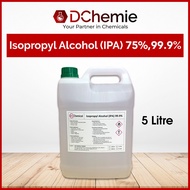 ⭐READY STOCK⭐ Isopropyl Alcohol IPA 75  99.9 5000ML Hand Sanitizer  Rubbing Alcohol  Degreaser  Solv