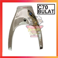 REMPIT C70 Bulat Fork Panel Chrome (Atas Magat Depan) Fork Centre Cover Front Fork Cover Chrome Fork