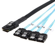 Chenyang Mini SAS SFF-8087 36 Pin Host Internal to 4 SATA 7pin Target Hard Disk 6Gbps Data Server Ra