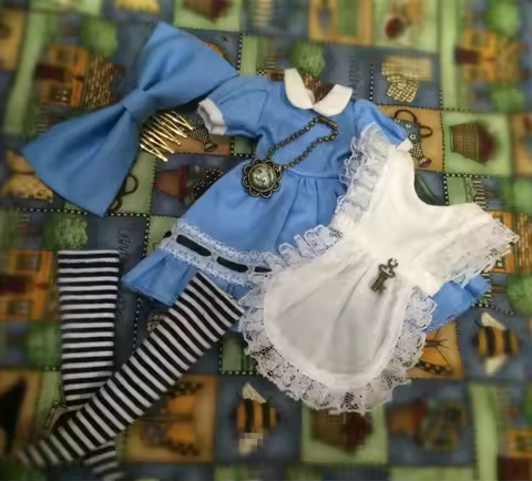 Blyth Clothes BJD Maid Dress 1/6Doll Outfit (Fit Azone, OB24, Licca, Pullip, Lati, ICY, JerryB)