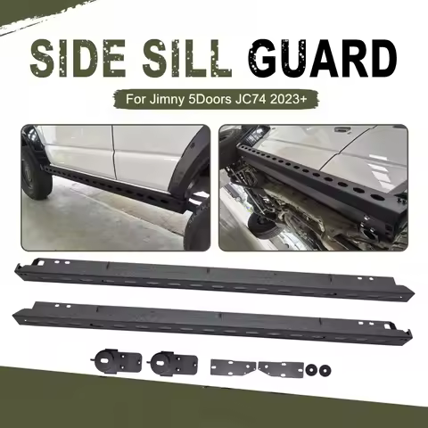 Jimny 5 Door Accessories Car Side Sill Guard Side Bars Side Steps for Suzuki Jimny JC74