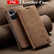 For Reno 10 Pro Casing For Oppo Reno 10 Pro Reno10 Reno10Pro 10Pro 5G Flip Matte PU Leather Phone Case Card Slot wallet Bracket Shockproof Protection Cases Cover