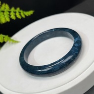 藍線石手鐲 56+MM 漸變深藍白 女式手環 解壓直覺溝通 清理負能量