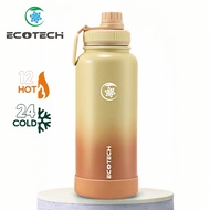 ECOTECH 32oz Yellow Gradient Thermos 304 Stainless Steel Liner Water Bottle Thermos
