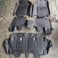Perodua Aruz 2019-2022 5D Floor Mat Carpet Car Floor Mat【3row】