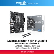 ASUS PRIME H610M-F WIFI D4 LGA 1700 Micro-ATX Motherboard