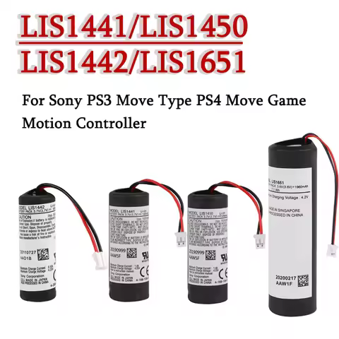 LIS1441 LIS1442 LIS1450 LIS1651 1380mah/490mah/1320mah/1960mah Lithium Battery for Sony PS3 Move PS4
