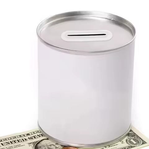 20Pcs Blank Vertical Coin Insert 50Mm for Homemade Money Box Creative DIY Banking System Educational