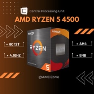 Cpu AMD Ryzen 5 4500 (3.6GHz Boost 4.1GHz / 6 Cores 12 Threads / 8MB / AM4) [NEW]