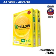 IK YELLOW A4 / A3 PAPER 70GSM / 80GSM