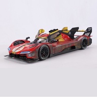 Burago 1:18 Ferrari 499P 24 Hours of Le Mans Car NO.50 Muddy distressed version Alloy Model Car