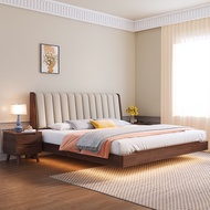 【Free Shipping】Wooden Bed Frame Single/Super Single/Queen/King Size Bed frame With Mattress Wooden Bed frame