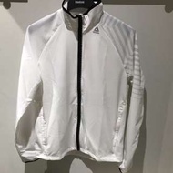 Reebok running jacket 男 運動 防風 外套 慢跑 夾克 白 立領 cw9276