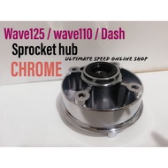 Wave125 / wave110 / Dash sprocket hub chrome / bush sprocket / oil seal sprocket / screw sprocket