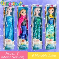KiddoZone 31CM Princess Snow Anna Elsa Pretend Toys Fashion Doll Wedding Dress Suit Girl Toys for Gi