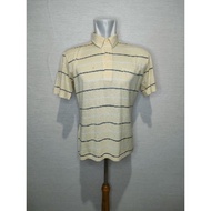 Arnold palmer yellow striped polo shirt